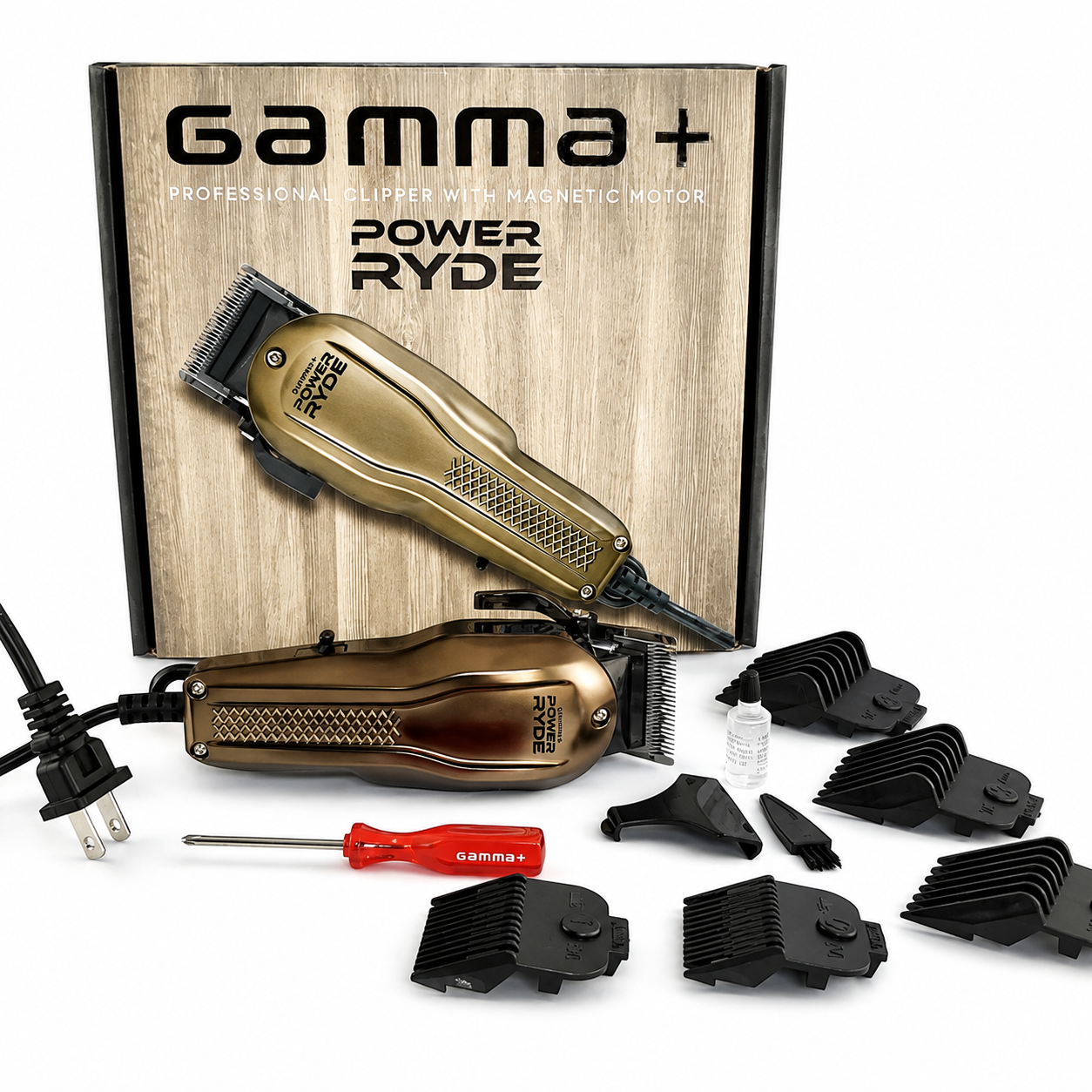 Gamma+ Power Ryde Corded Hair Clipper with Magnetic Motor HCGPCRCS