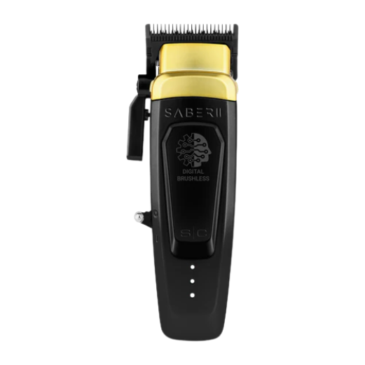 StyleCraft Saber 2.0 Cordless Modular Clipper w/ High-Torque Digital Brushless Motor SC617B