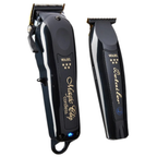 Wahl Cordless Barber Combo: Magic Clip Clipper & Detailer Li Trimmer 3025397 – Professional Hair Cutting Kit