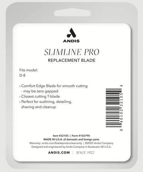 Andis Slimline Pro Carbon‑Steel T‑Blade 32105
