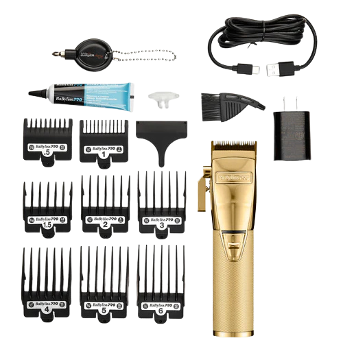 BaBylissPRO GoldFX+ All-Metal Lithium Cordless Clipper FX870NG 