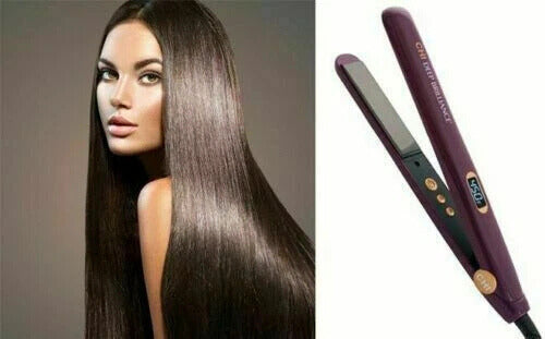 CHI Deep Brilliance 1″ Titanium Flat Iron GFDB12 – Fast-Heating Purple Styler with Free Serum