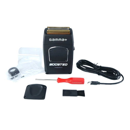 Gamma+ GP808M Boosted Foil Shaver + GP545B Gold Titanium Foil Head + GP546B Forged Cutter Blades Combo
