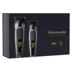 JRL x Lamborghini Diamante Combo Set – Black (DI2025B) – 8200 RPM Dual-Speed Clipper & Trimmer