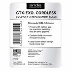 Andis GTX-EXO Cordless Gold GTX-Z Deep Tooth Replacement Blade 74110