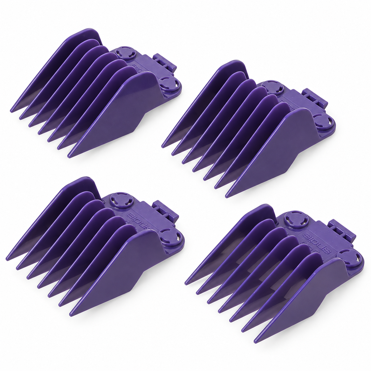 Andis Master Dual Magnet Large 4-Piece Purple Clipper Comb Set #01415