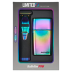 BaBylissPRO LimitedFX Iridescent Trimmer & Double-Foil Shaver Combo FXDUOFS2TRB – Professional Grooming Set