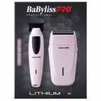 BaBylissPRO Limited Edition LithiumFX+ Trimmer & Double Foil Shaver Value Set Pink FX73FSTPKMP