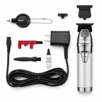 BaBylissPRO SilverFX+ All-Metal Lithium Outlining Trimmer with Gold Titanium Deep Tooth Trimmer Blade Combo FX787NS + FX707G2