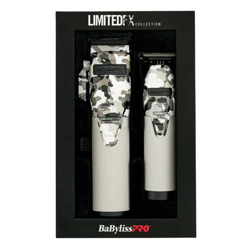 BaBylissPRO LimitedFX Camo Metal Lithium Clipper & Trimmer Set FXHOLPK2CAM