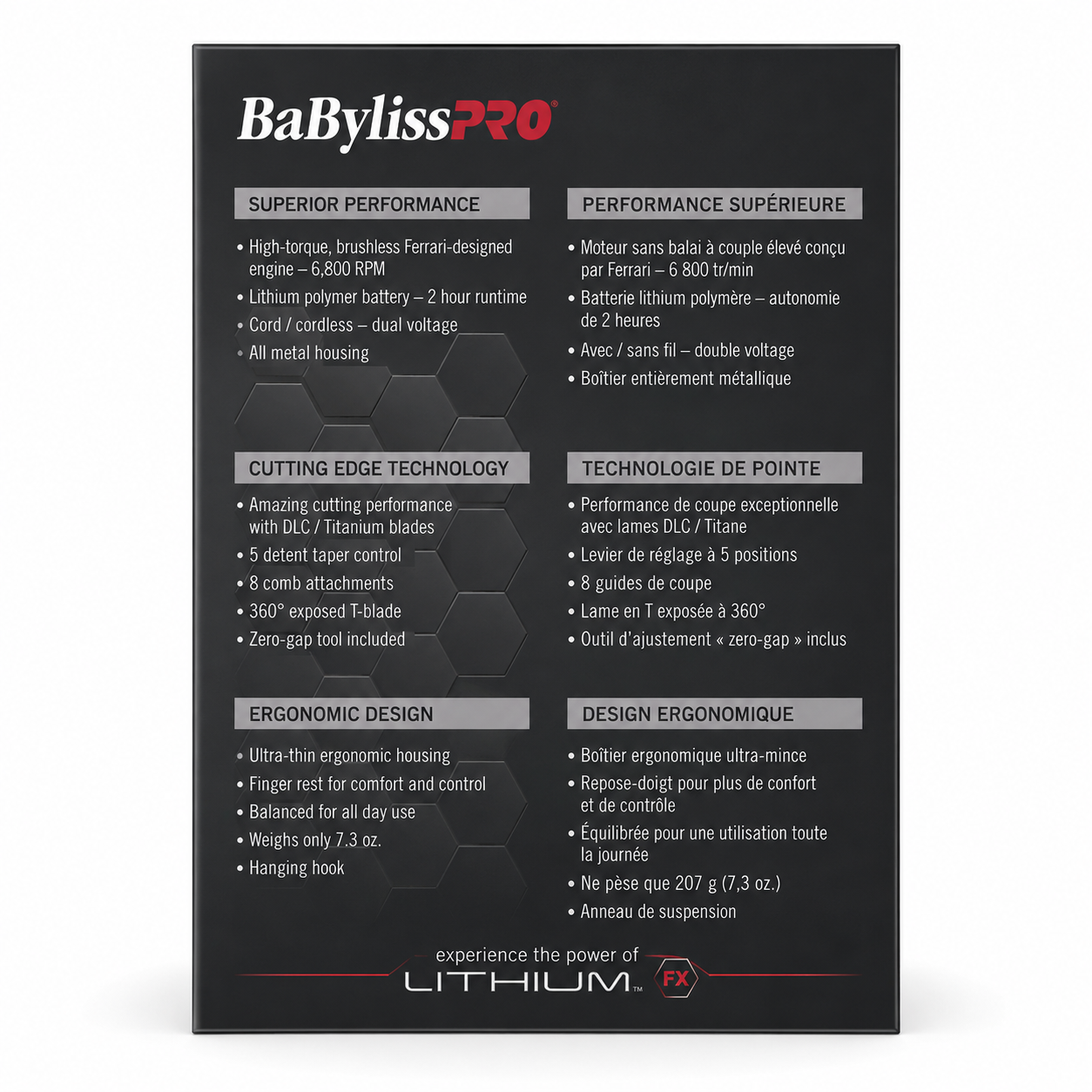 BaBylissPRO Limited Edition LithiumFX+ Trimmer & Double Foil Shaver Value Set Pink FX73FSTPKMP