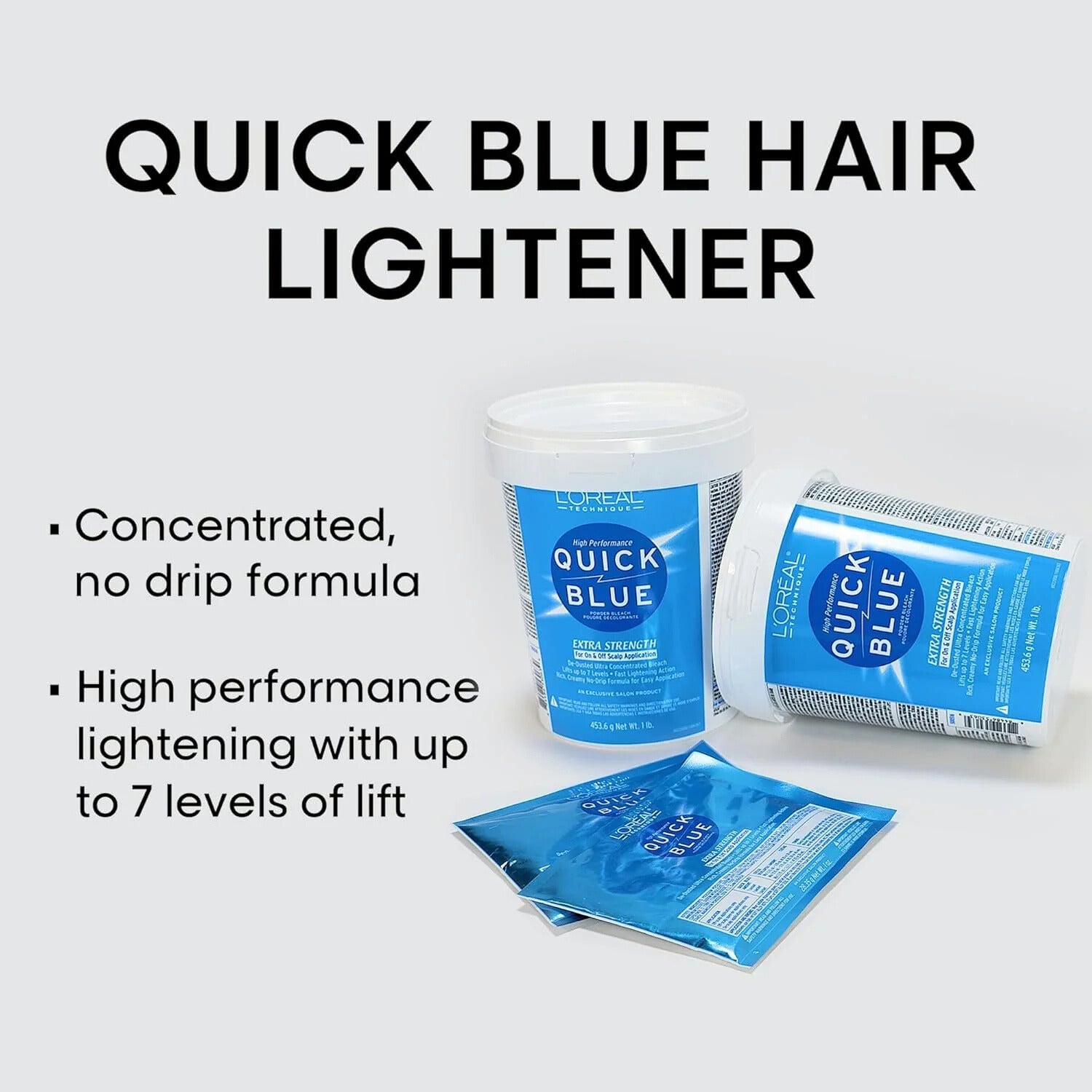 L’Oréal Quick Blue High Performance Powder Lightener – 1 lb Dust-Free, Non-Drip Formula