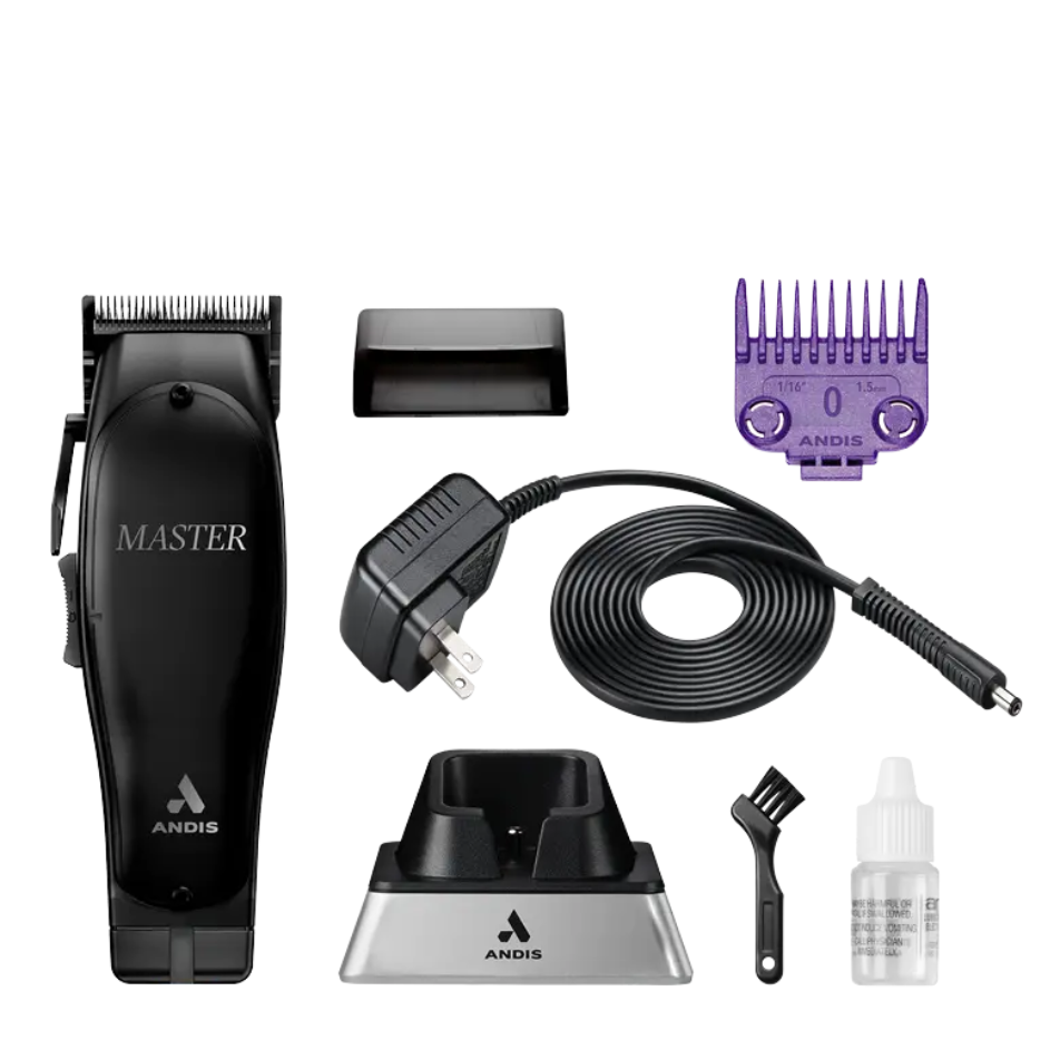 Andis Master Cordless Clipper Black Label 561895 – High-Performance, Adjustable Blade Clipper for Precision Cuts