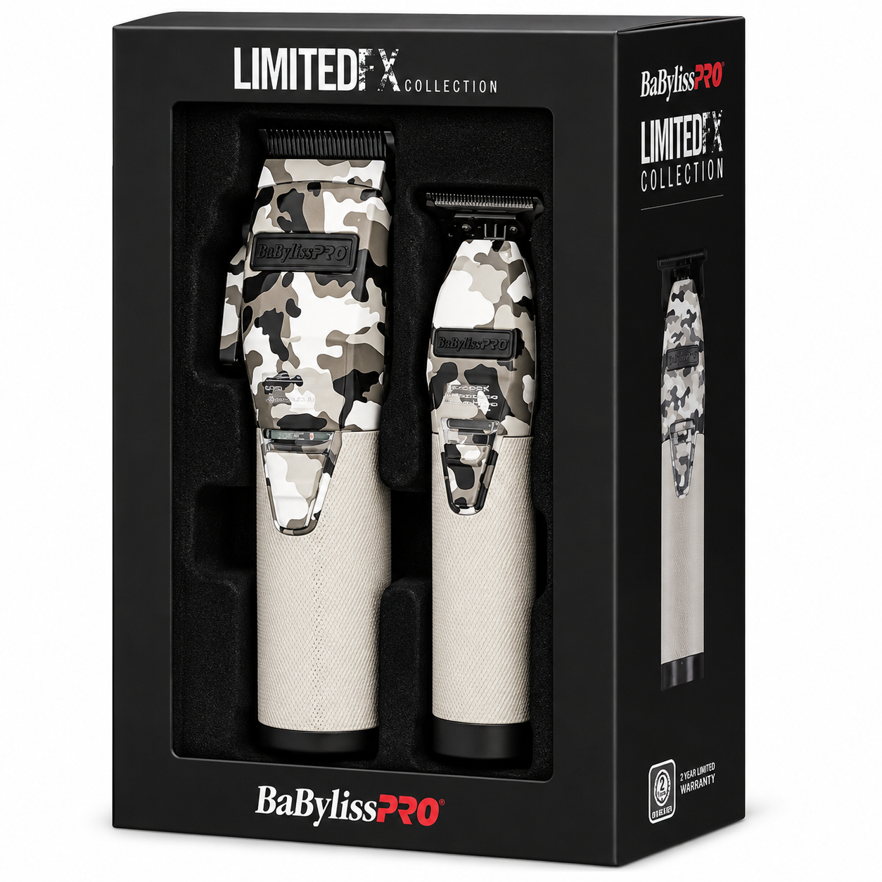 BaBylissPRO LimitedFX Camo Clipper & Trimmer + Sabrent BLOWzer X6 Air Duster Combo FXHOLPK2CAM + TF-BZX6
