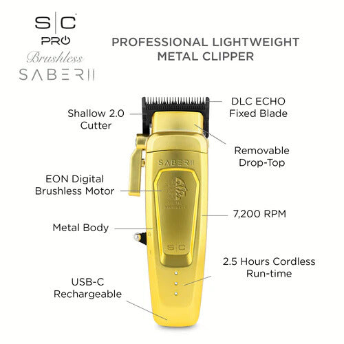 StyleCraft Saber 2.0 Cordless Modular Clipper SC617M