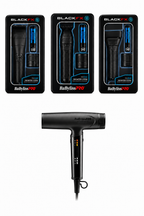 BaBylissPRO FXONE BlackFX 4-Piece Barber Combo + Nano Titanium Dryer (FX899MB, FX799MB, FX79FSMB, BNTC9200MB)