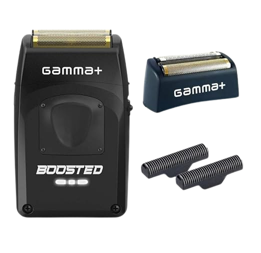 Gamma+ GP808M Boosted Foil Shaver + GP545B Gold Titanium Foil Head + GP546B Forged Cutter Blades Combo