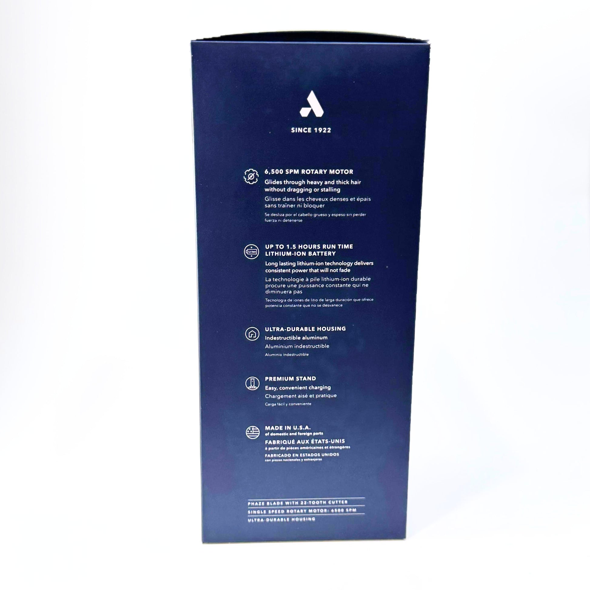 Andis Black Master Clipper box side