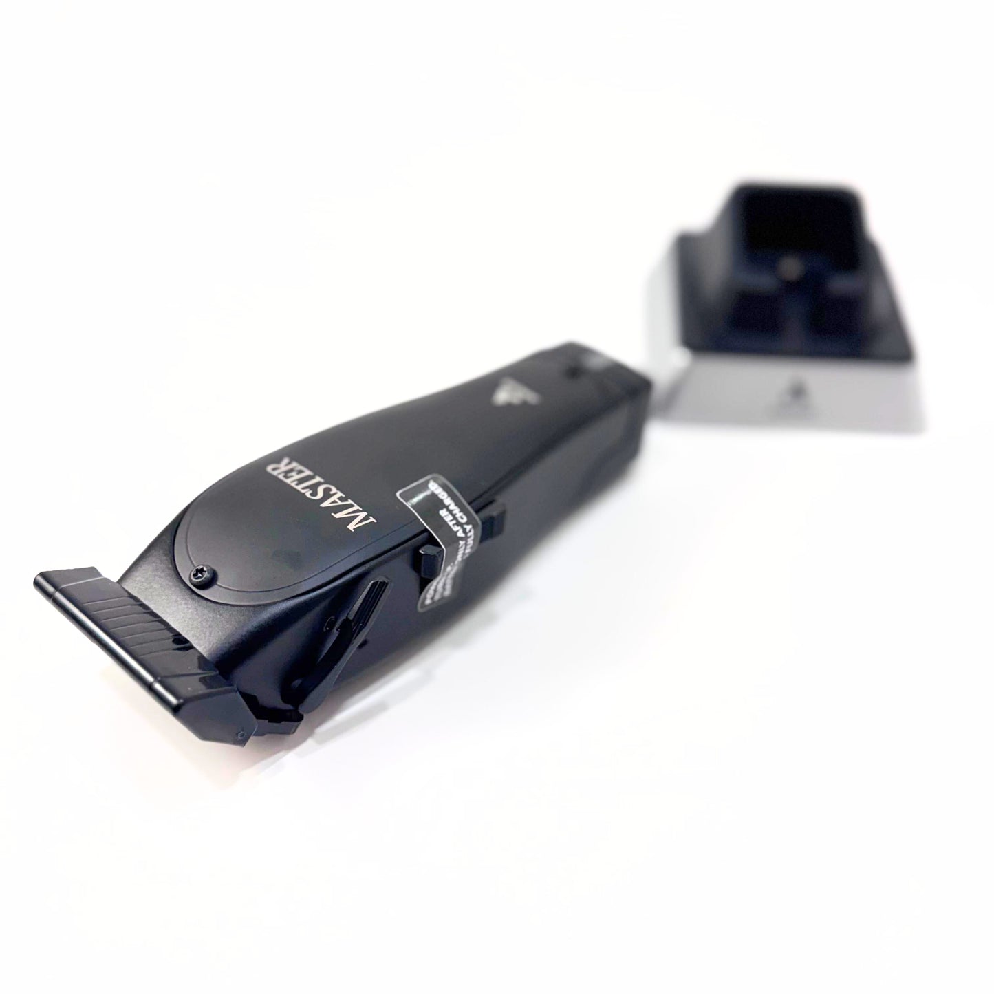 Andis Black Master Cordless clipper laying angle