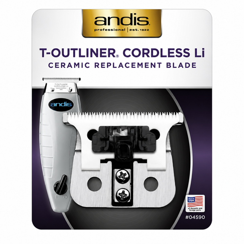 Andis Ceramic Trimmer Blade T-Outliner Cordless Li Replacement Blade 04590