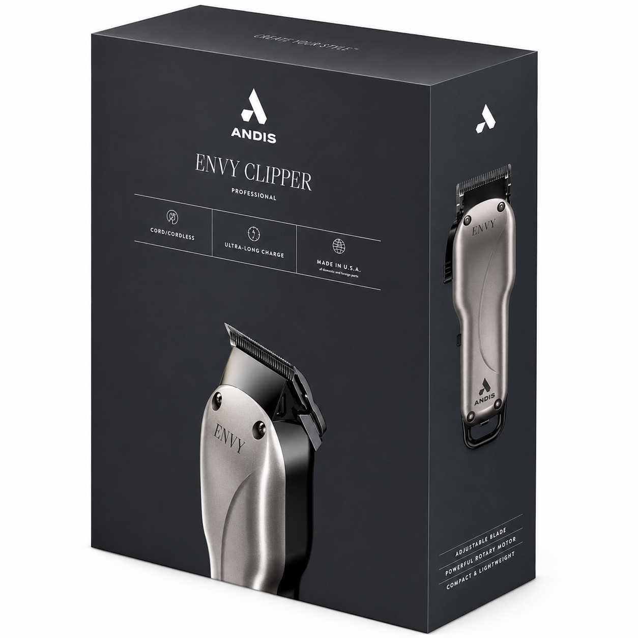 Andis Cordless Envy Li Adjustable Blade Lightweight Clipper 73130