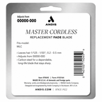 Andis Cordless Master Li Carbon Steel Replacement Fade Blade 74045