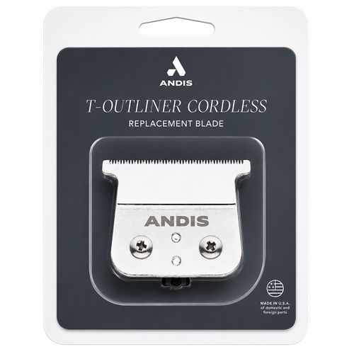 Andis Cordless T‑Outliner Li Replacement Carbon‑Steel T‑Blade #04535