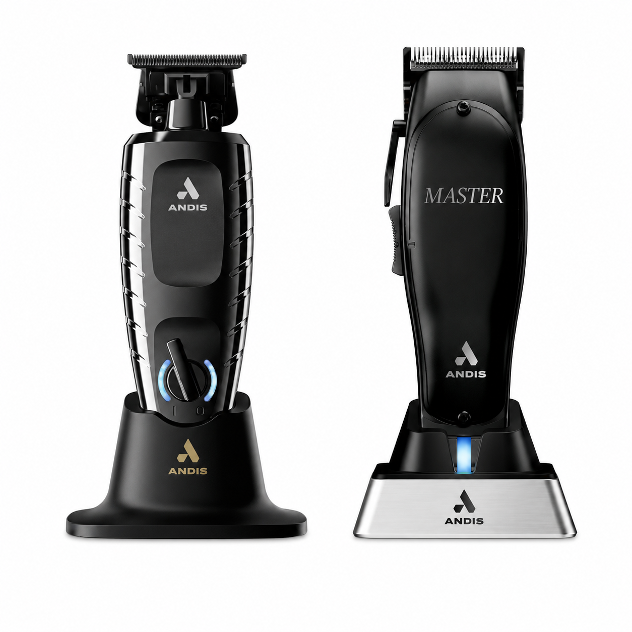 Andis GTX-EXO II Cordless Trimmer & Andis Master Cordless Clipper Black Label 561895 + 561752