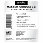 Andis Master Cordless Li Replacement Blade 74040