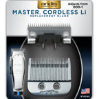 Andis Master Cordless Li Replacement Blade 74040 – Carbon Steel 000–1 for MLC Clippers front