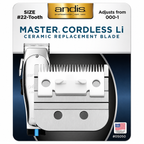 Andis Master Cordless Replacement Blade #22 Tooth Fits MLC Model OEM #05050