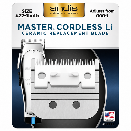 Andis Master Cordless Replacement Blade #22 Tooth Fits MLC Model OEM #05050