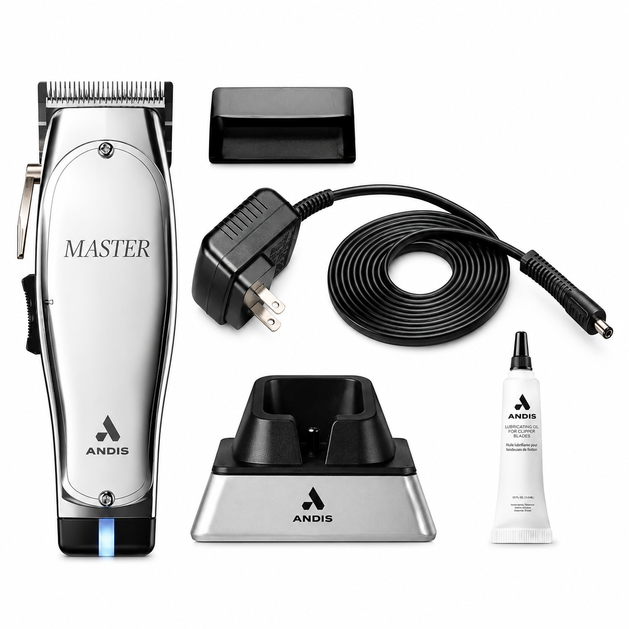 Andis Master Cordless Silver Metal Clipper 12660
