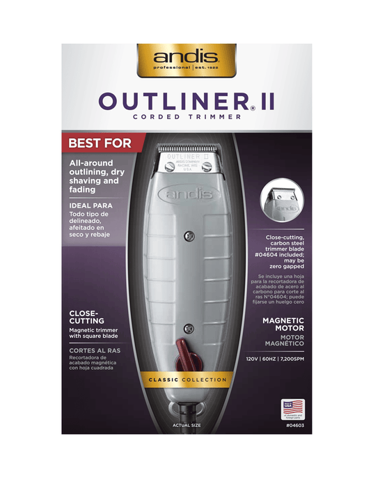 Andis Outliner II Square‑Blade Trimmer 04603