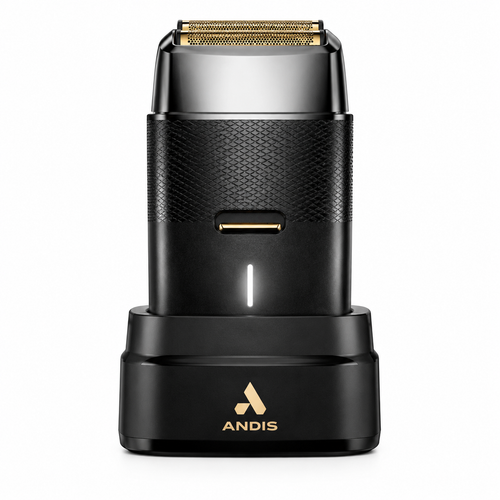 Andis ProFoil Plus II Titanium Double Foil Shaver Black Chrome TS-3 563612