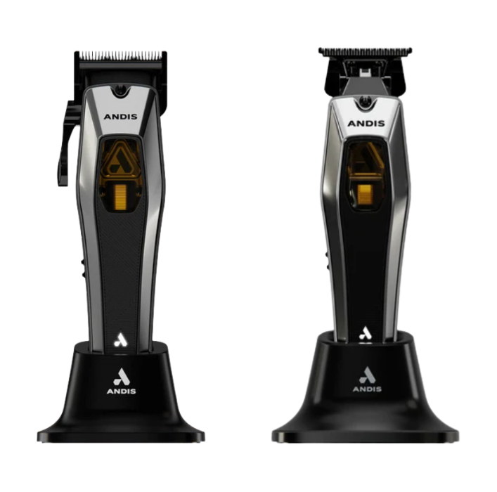 Andis RECON Cordless Clipper & Trimmer Combo Vector Motor 9000/8500 SPM Barber Set, Phaze Blade + T-Blade 562257 & 562697