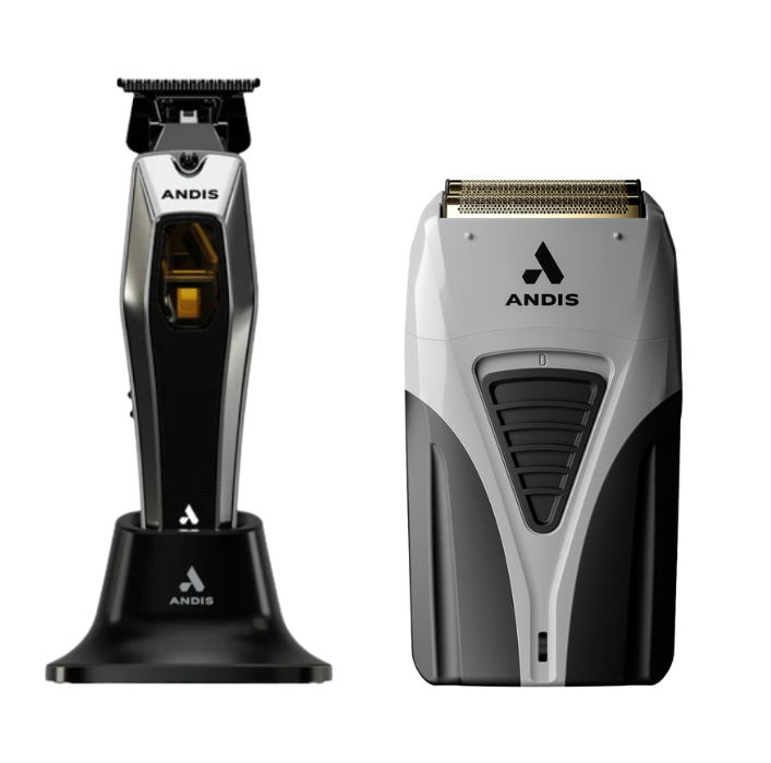 Andis RECON Trimmer ProFoil Lithium Plus Shaver Combo 8500 SPM Cordless T-Blade &amp; Titanium Foil Shaver 562697 17255