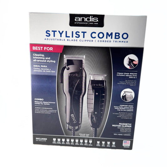 Andis Stylist Clipper and Trimmer Combo 66280 front of box