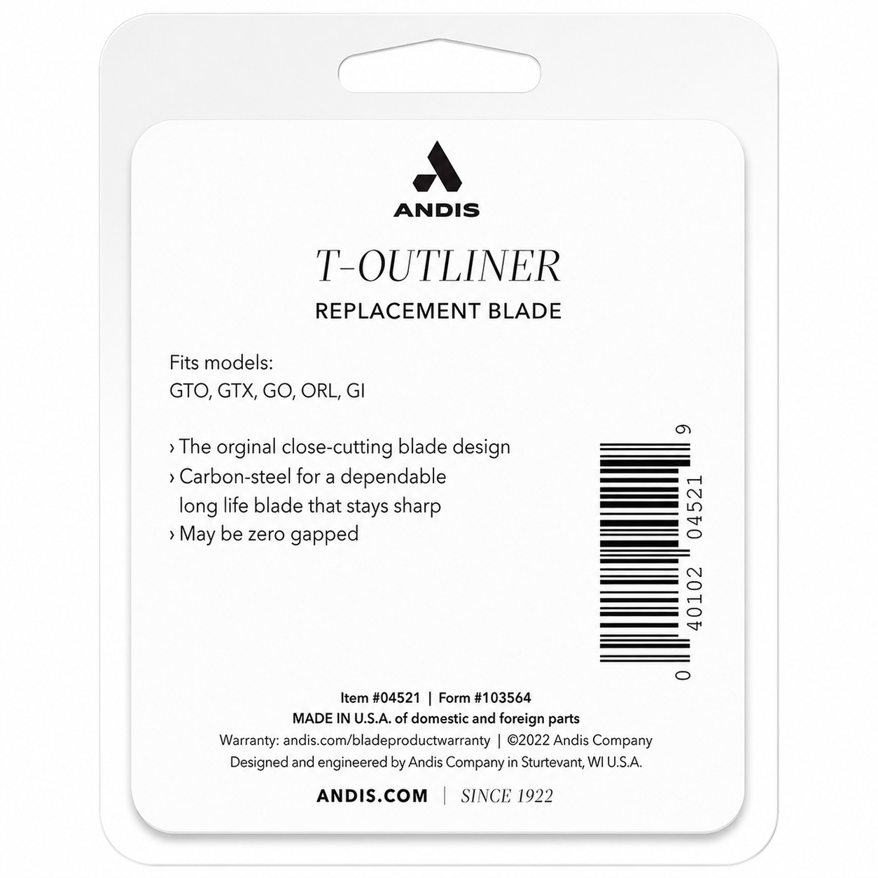 Andis T-Outliner Replacement Blade 04521