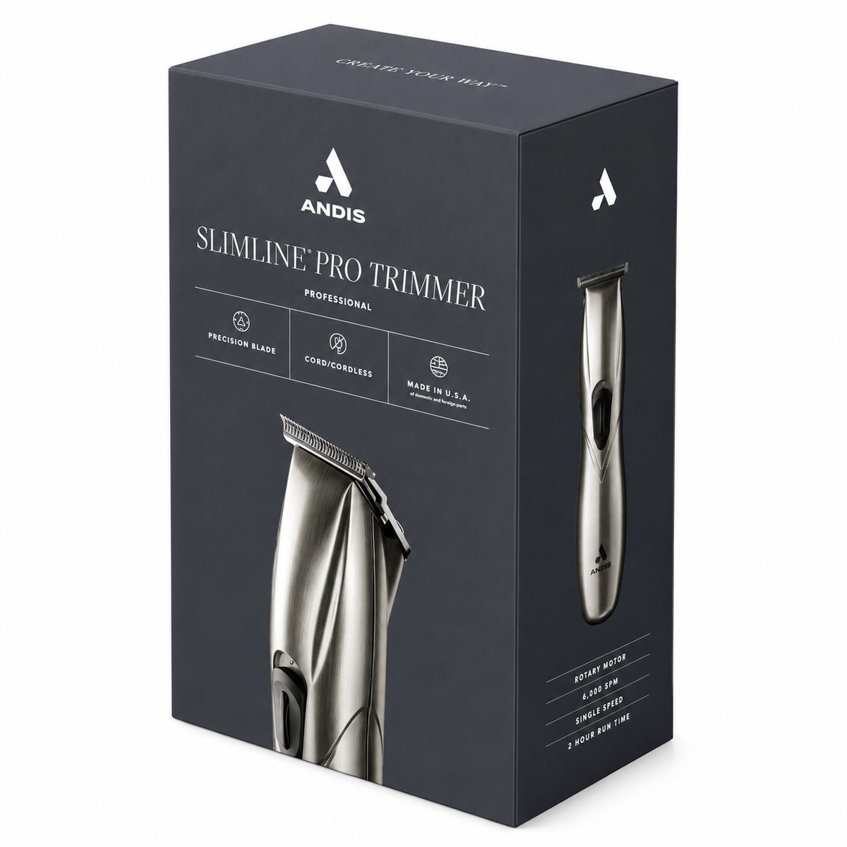Andis Trimmer Slimline Pro Li T-Blade Cordless Chrome #32810