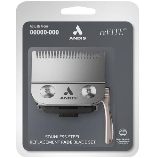 Andis reVITE Stainless Steel Replacement Fade Blade Fits reVITE Clipper 86015