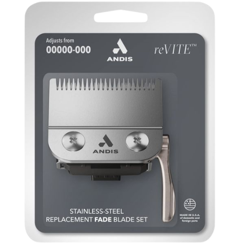 Andis reVITE Stainless Steel Replacement Fade Blade Fits reVITE Clipper 86015