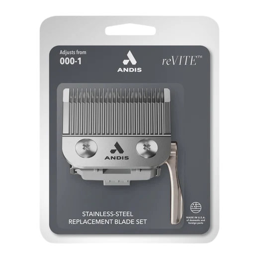 Andis reVITE Stainless Steel Replacement Taper Blade Fits reVITE Clipper 86010