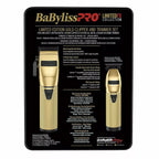 BABYLISS PRO MetalFX Series Gold Clipper and Trimmer Set FX787GB & FX870GB FXHOLPK2GB