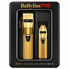 BABYLISS PRO MetalFX Series Gold Clipper and Trimmer Set FX787GB & FX870GB FXHOLPK2GB