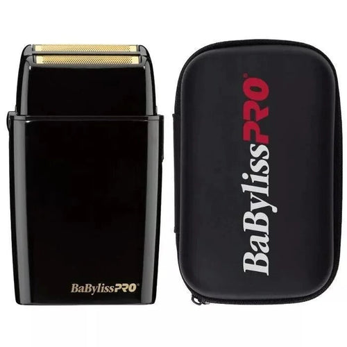BaByliss PRO FOILFX02 Cordless Metal Double Foil Shaver Set FXFS2B+FXFS2BPCASE