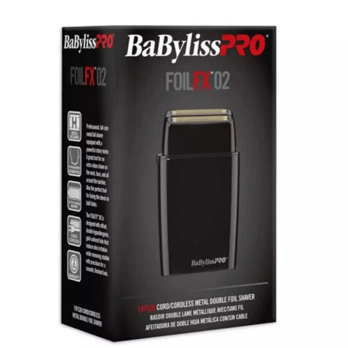 BaByliss PRO FOILFX02 Cordless Metal Double Foil Shaver Set FXFS2B+FXFS2BPCASE
