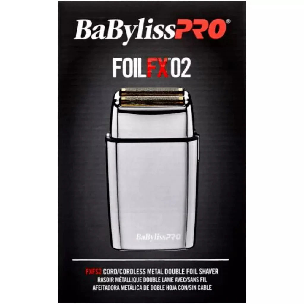 BaByliss PRO FOILFX02 Cordless Metal Double Foil Shaver Set FXFS2+FXFS2BPCASE