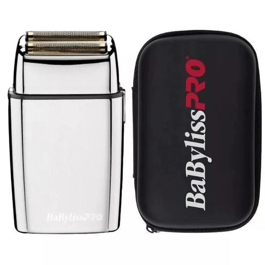 BaByliss PRO FOILFX02 Cordless Metal Double Foil Shaver Set FXFS2+FXFS2BPCASE