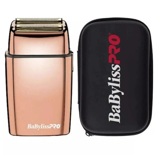 BaBylissPRO FOILFX02 Cordless Metal Double Foil Shaver Set FXFS2RG+FXFS2BPCASE